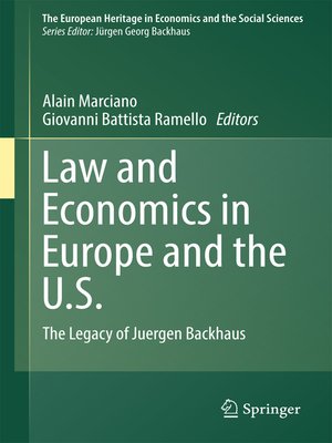 cover image of Law and Economics in Europe and the U.S.